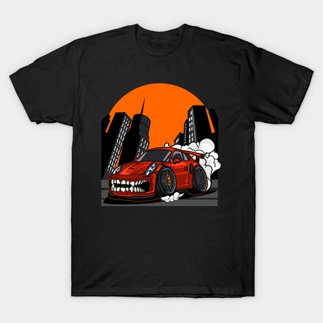 Super monster car T-Shirt by beanbeardy